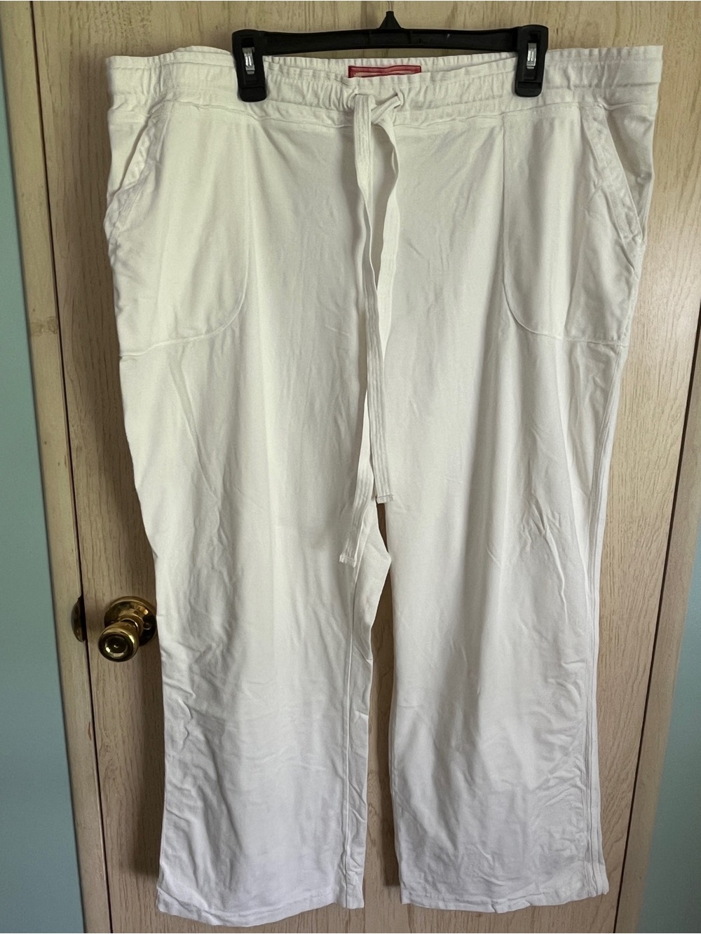 JOHNNY WAS JWLA White Pull On Flair Pants Sz 2X